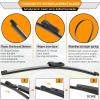 image:imageAUTOBOO 2616 Windshield Wipers with 11 Rear Wiper Blade Replacement for 20182023 Hyundai Kona Electric20122019 Accent20122017 Kia Rio Original Factory Quality Pack of 3261811 inch